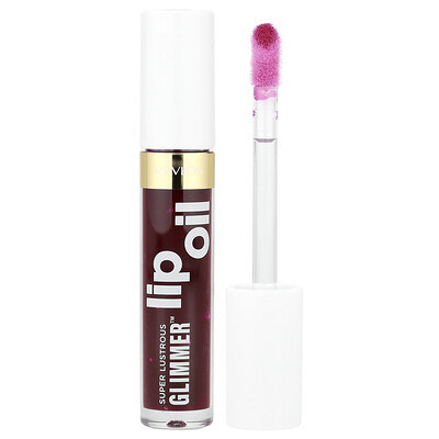 Revlon, Super Lustrous Glimmer™, Lip Oil, 006 Plum Pop, 0.13 fl oz (3.8 ml) | iHerb