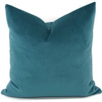 Deep Turquoise Sueded Velvet Throw Pillow Covers, 18x18, 20x20, 22x22, Teal Pillows, Covers, Dark Jewel Tone | Etsy (US)