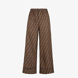 Pants in brown twill - PANTS | Fendi | Fendi Online Store | Fendi