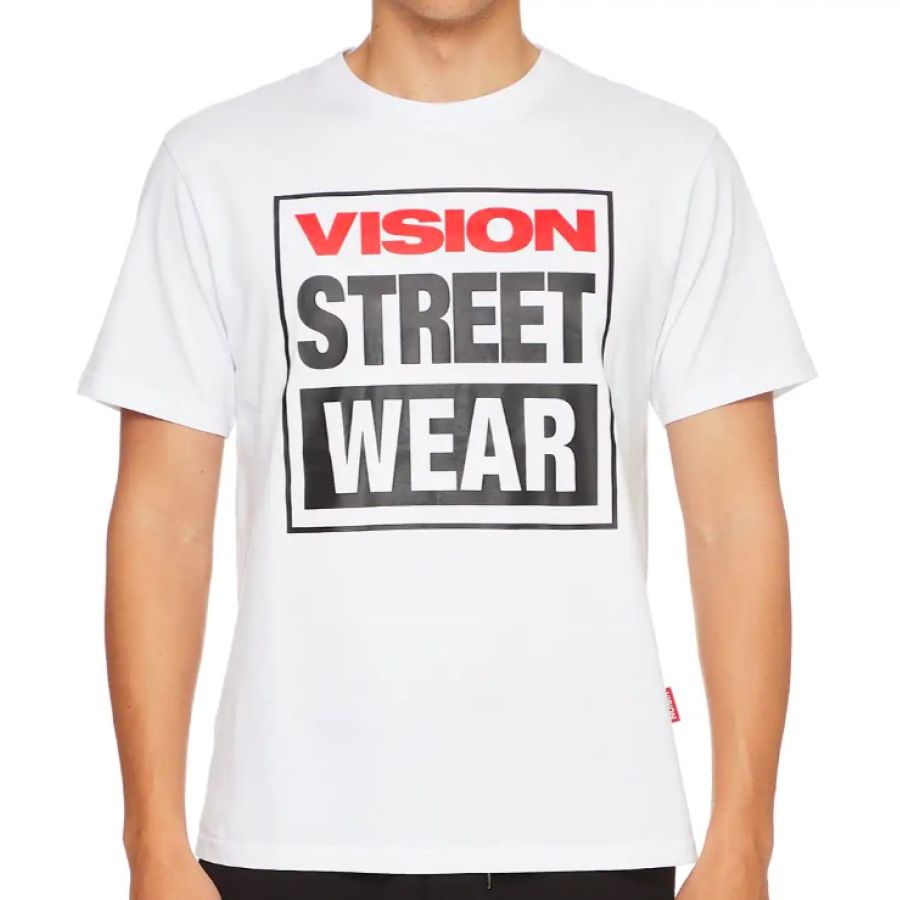 VISION STREET WEAR MENS SHORT SLEEVE WHITE OG BOX LOGO TEE T SHIRT NEW WITH TAGS  | eBay | eBay US