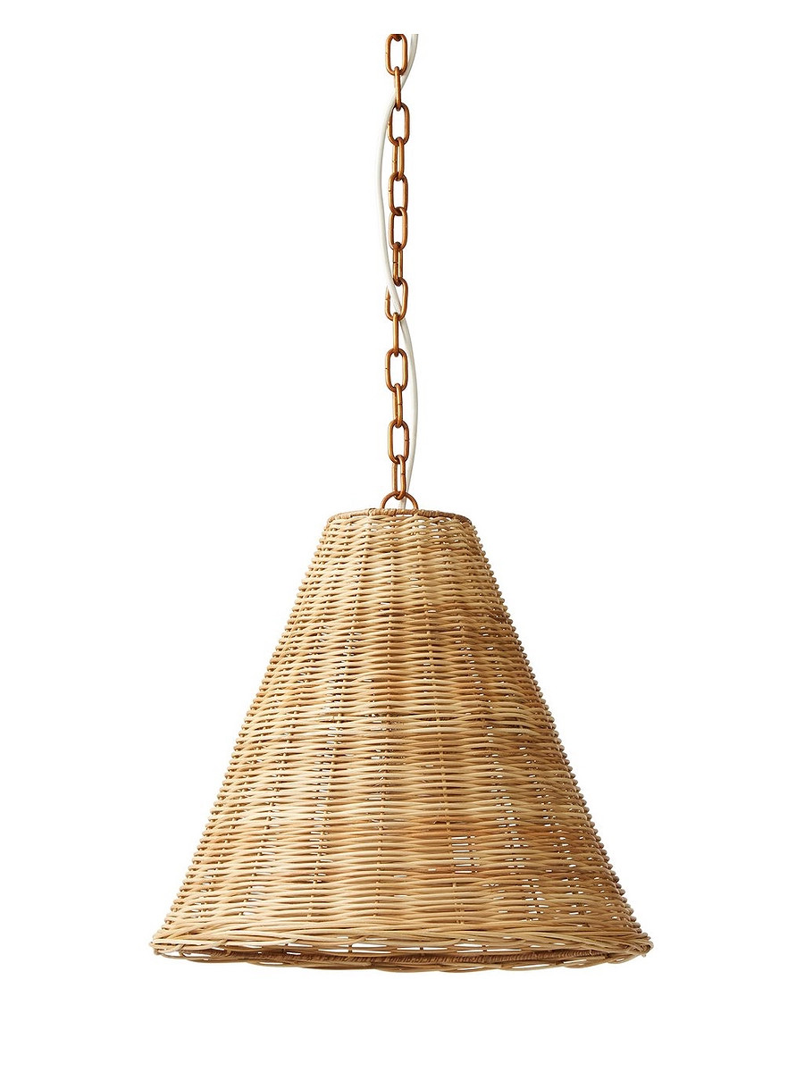 Santa Barbara Rattan Taper Pendant | Serena and Lily