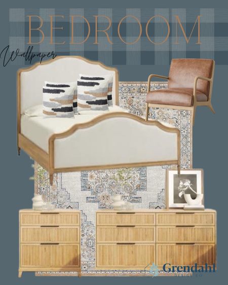 Bedroom furniture from Home Depot!  Wallpaper. Interior design. Bed. Nightstand. Dresser. Target. Style. Joanna Gaines 

#LTKhome #LTKstyletip