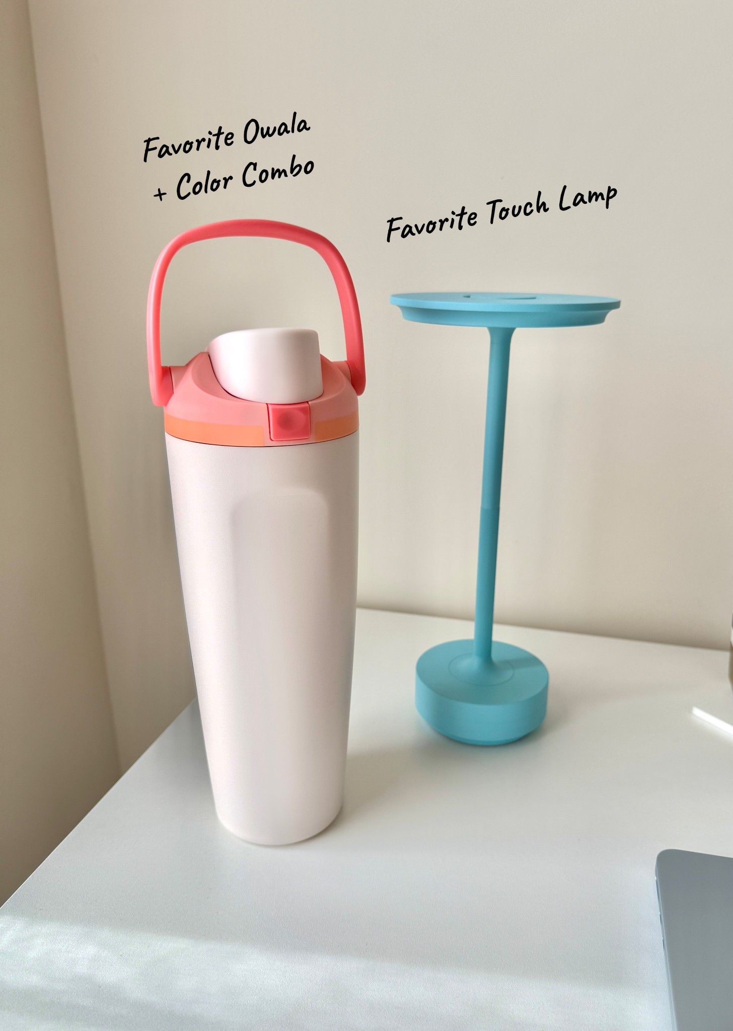 The lamp is on sale!!
My favorite Owala style and color combination, and my favorite USB-C wireless dimmable touch lamp! 🩵🩷 
These honestly make me so happy! 

#AmazonFinds #New #LTKOffice #HomeOffice #WFH #sale #flashsale 

#LTKHome #LTKSaleAlert #LTKU