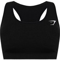 Gymshark Women's Vital Seamless Dark Charcoal Sports Bra in Black | Size: XS | Debenhams UK