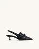 Carla Soft Padded Kitten Heel Pumps - Black | JW PEI US