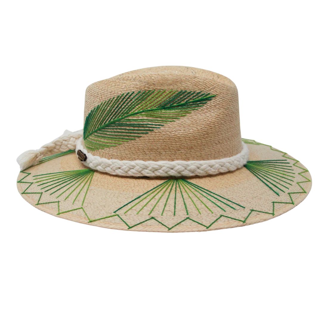 Exclusive Green Feather Hat by Corazon Playero - Preorder | Support HerStory