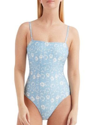 Hermoza Rosie Printed One-Piece Swimsuit on SALE | Saks OFF 5TH | Saks Fifth Avenue OFF 5TH