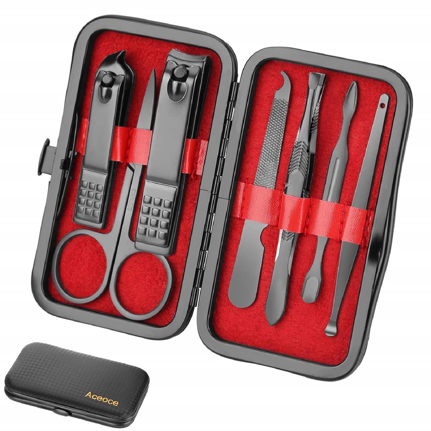 Amazon.com: Manicure Set Personal Care Nail Clipper Kit Luxury Manicure 8 In 1 Professional Pedic... | Amazon (US)