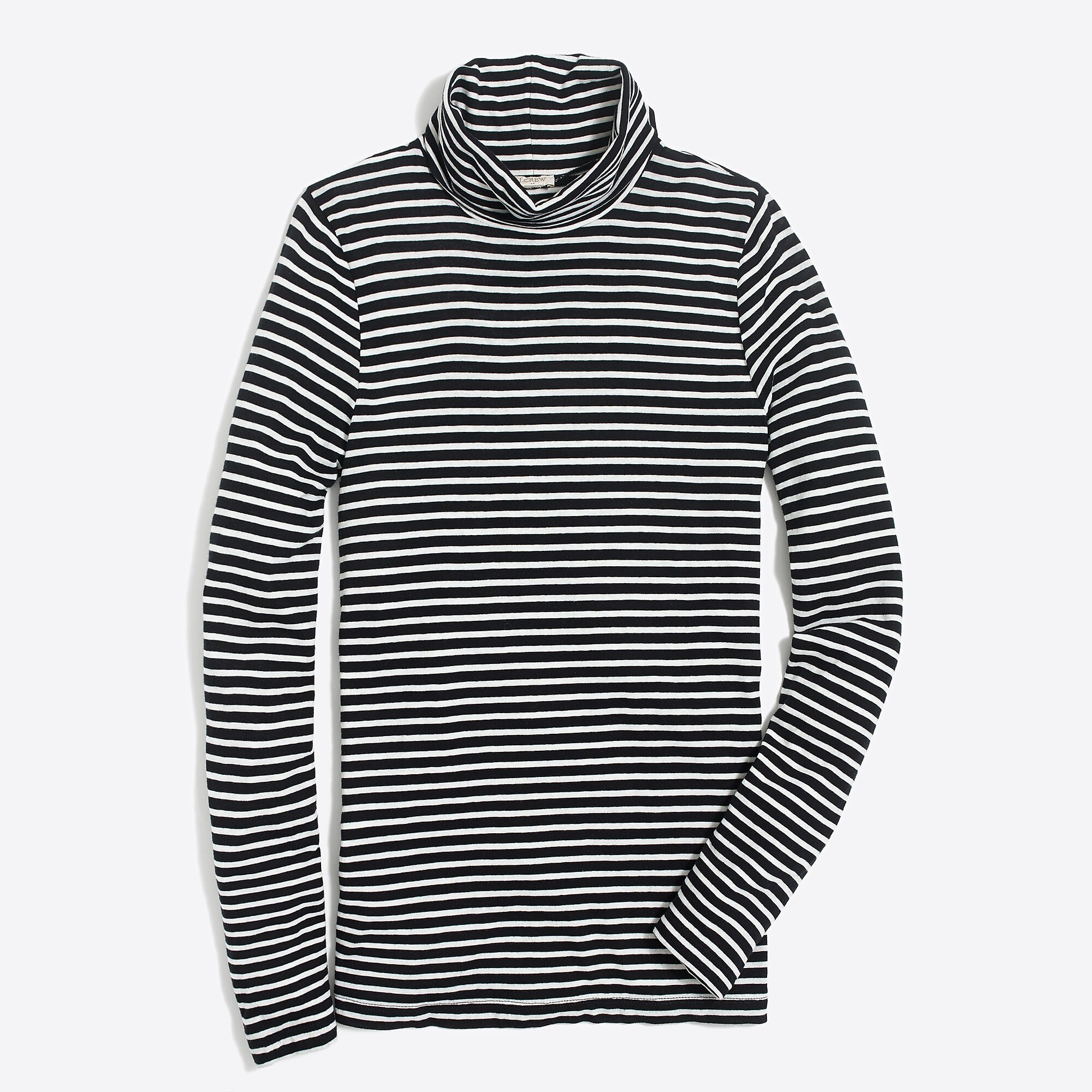 Striped tissue turtleneck | J.Crew Factory