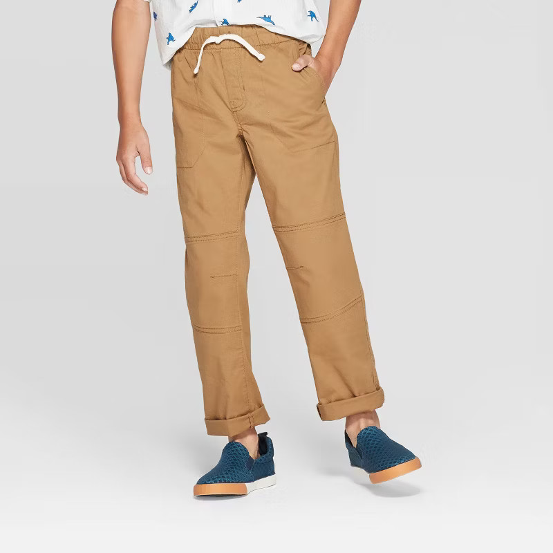Boys' Stretch Straight Fit Pull-On Woven Pants - Cat & Jack™ | Target