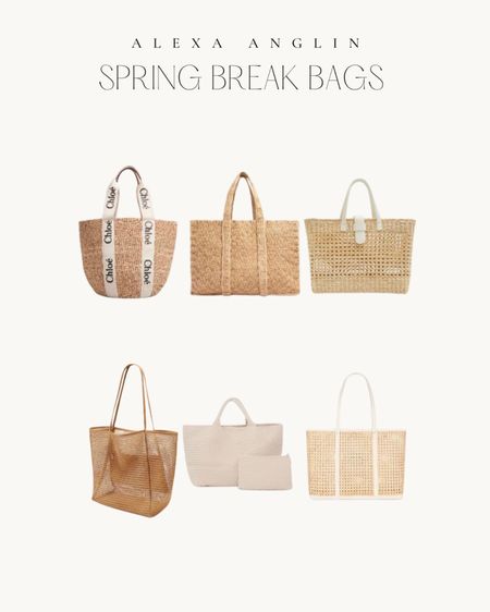 Spring break bags // straw beach bags // summer bags // spring break 

#LTKstyletip #LTKSeasonal