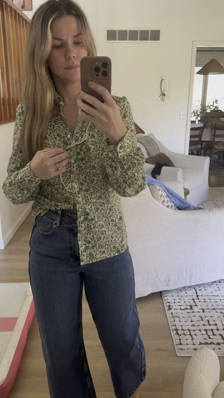 Spring outfit and the best wide leg denim. I love how these are slightly cropped and the top is the most beautiful floral pattern. 

#LTKSeasonal #LTKstyletip #LTKfamily