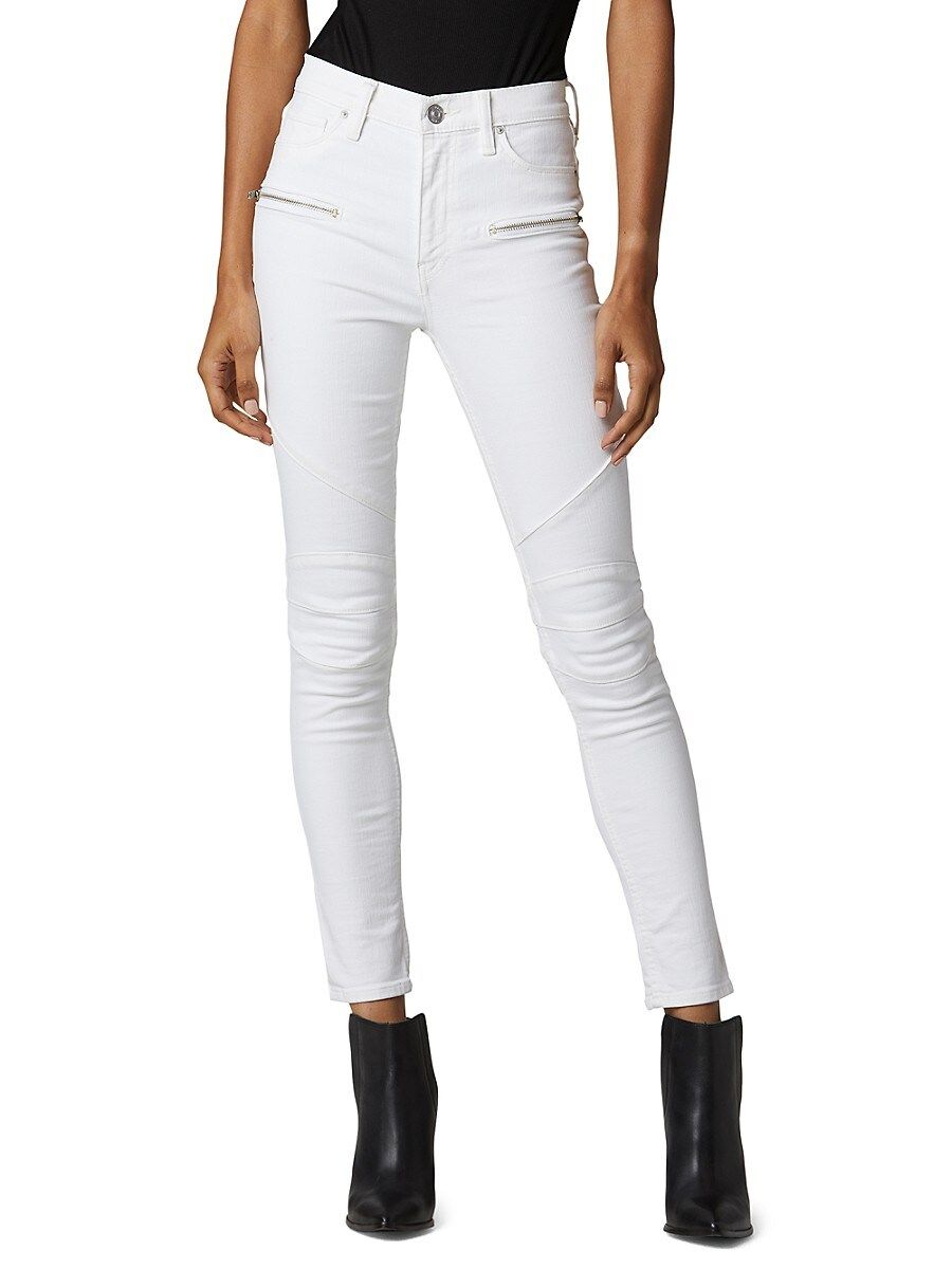 Hudson Women's Barbara High-Rise Skinny Jeans - White - Size 24 (0) | Saks Fifth Avenue OFF 5TH