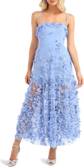 Audrey Floral Appliqué Cocktail Dress | Nordstrom