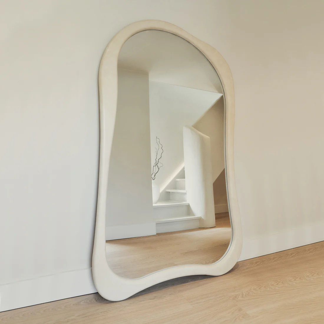 Arcurva - Extra Large Full Length Concrete Irregular Mirror 190cm x 120cm | William Wood