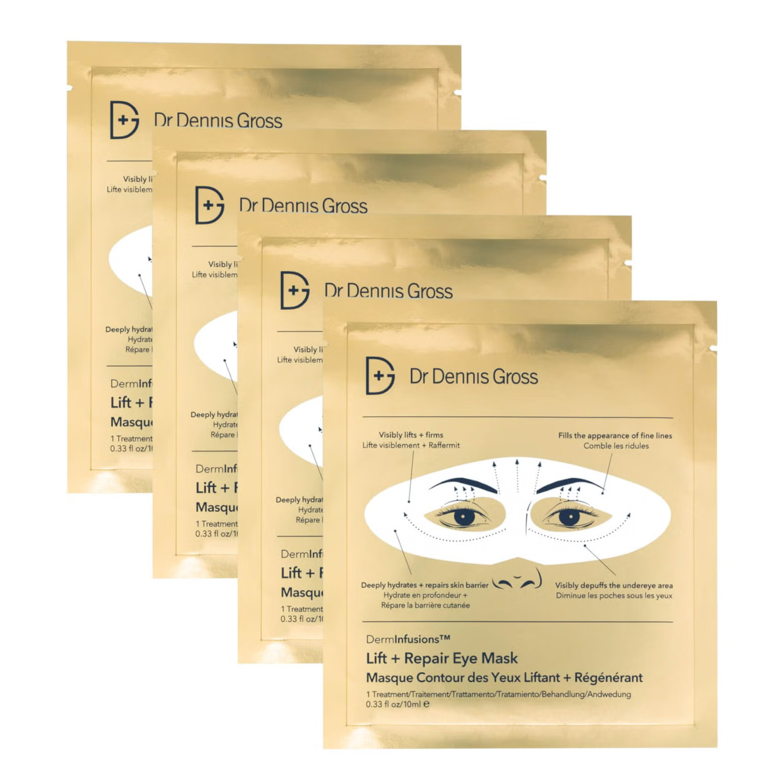 Dr Dennis Gross Skincare DermInfusions Lift + Repair Eye Mask 4-App 10ml | Dermstore (US)