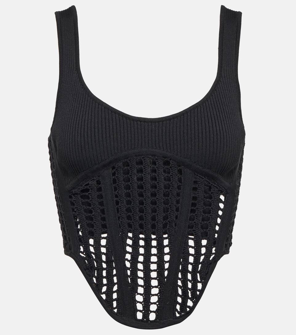 Fishnet crop top | Mytheresa (US/CA)