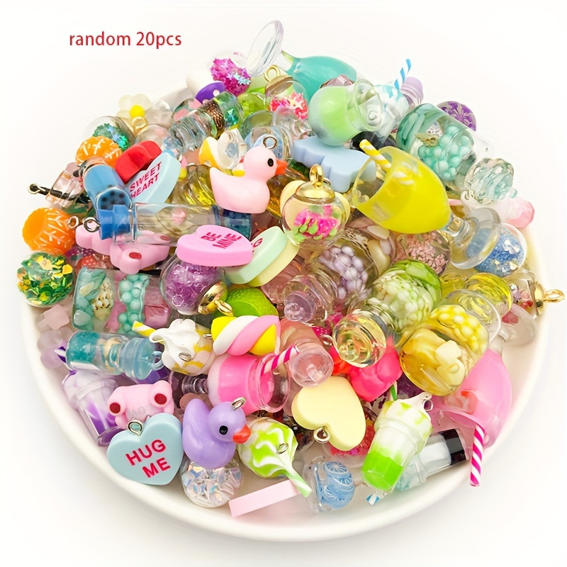 mixed charms transparent glass charms jewelry making - Temu | Temu Affiliate Program
