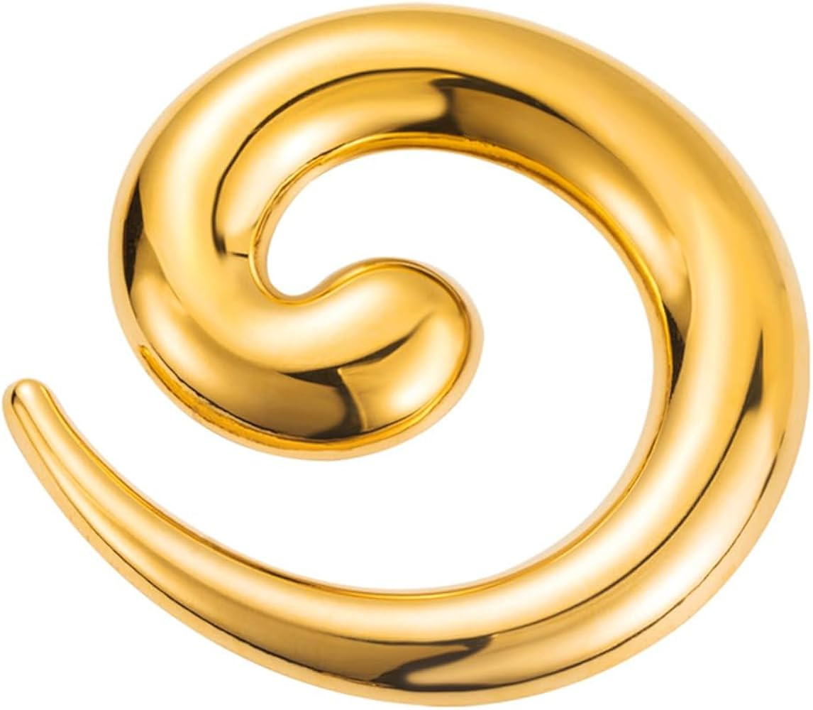 Spiral Brooch for Women Gold Greek Goddess Brooch Pin Silver Spiral Statement Brooches Minimalist... | Amazon (US)