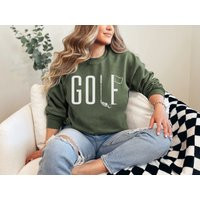 Golf Sweatshirt For Women Gift Her Golfer Mom Women's Gifts Shirts Lover | Etsy (US)