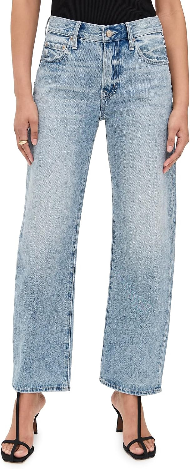 – Lexi Mid Rise, Signature Bowed Straight Jeans – Light Denim Jeans | Amazon (US)