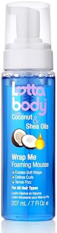 Lottabody Wrap Me Foaming Mousse with Coconut & Shea Oils, Lightweight Moisture-Rich Curl-Definin... | Amazon (US)
