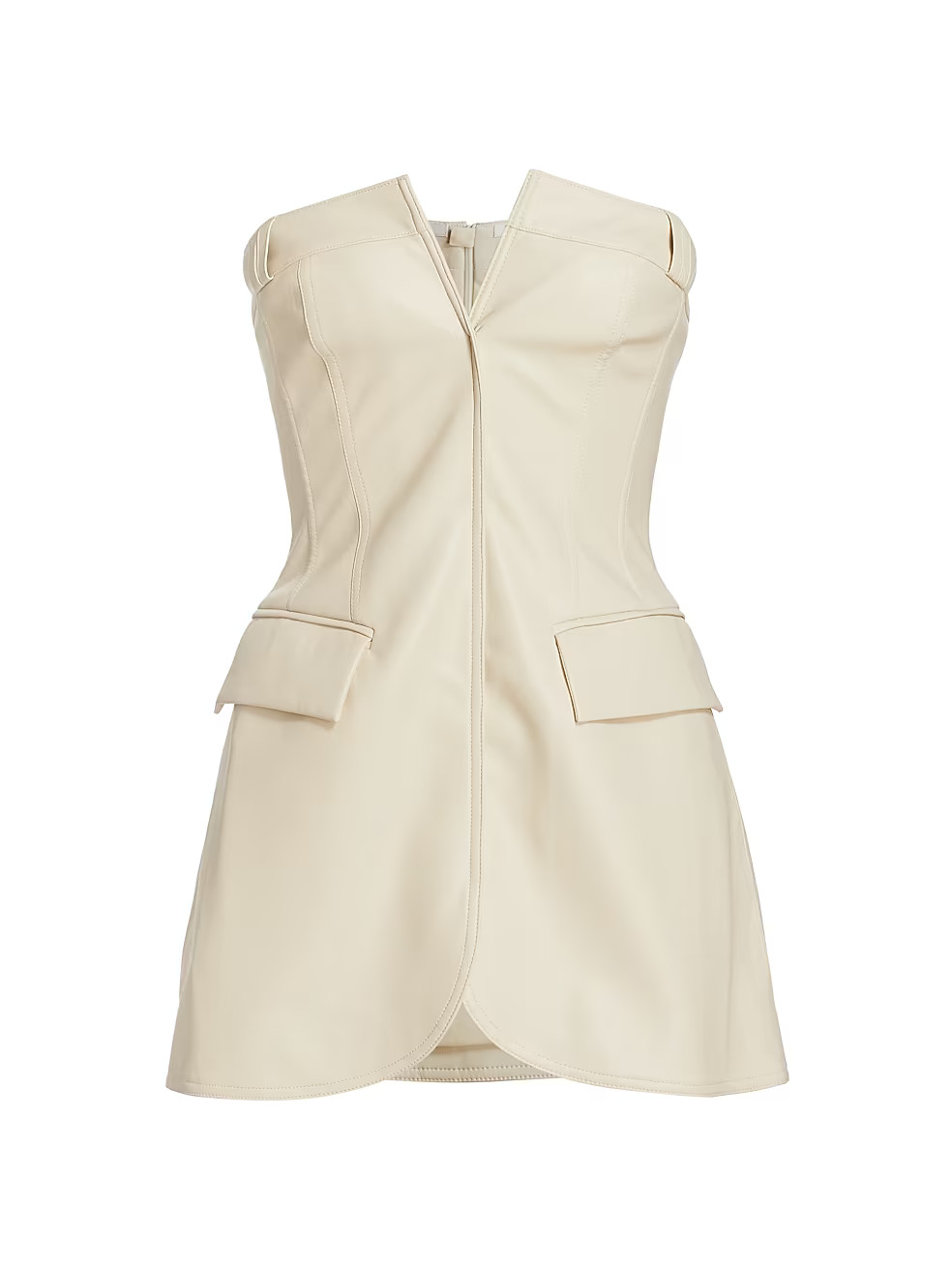 Neoma Faux Leather Strapless Top | Saks Fifth Avenue