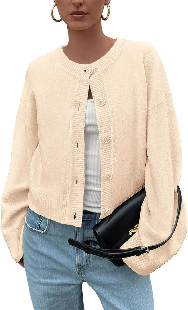 KIRUNDO Cardigan Sweaters for Women Fall Trendy Long Sleeve Chunky Knit Button Up Oversized Winte... | Amazon (US)