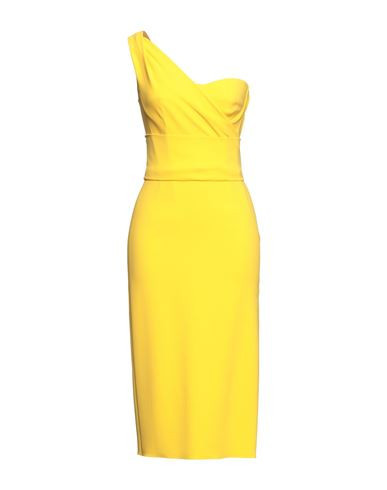 Dolce & gabbana Woman Midi dress Yellow Size 2 Viscose, Acetate, Elastane | YOOX (US)