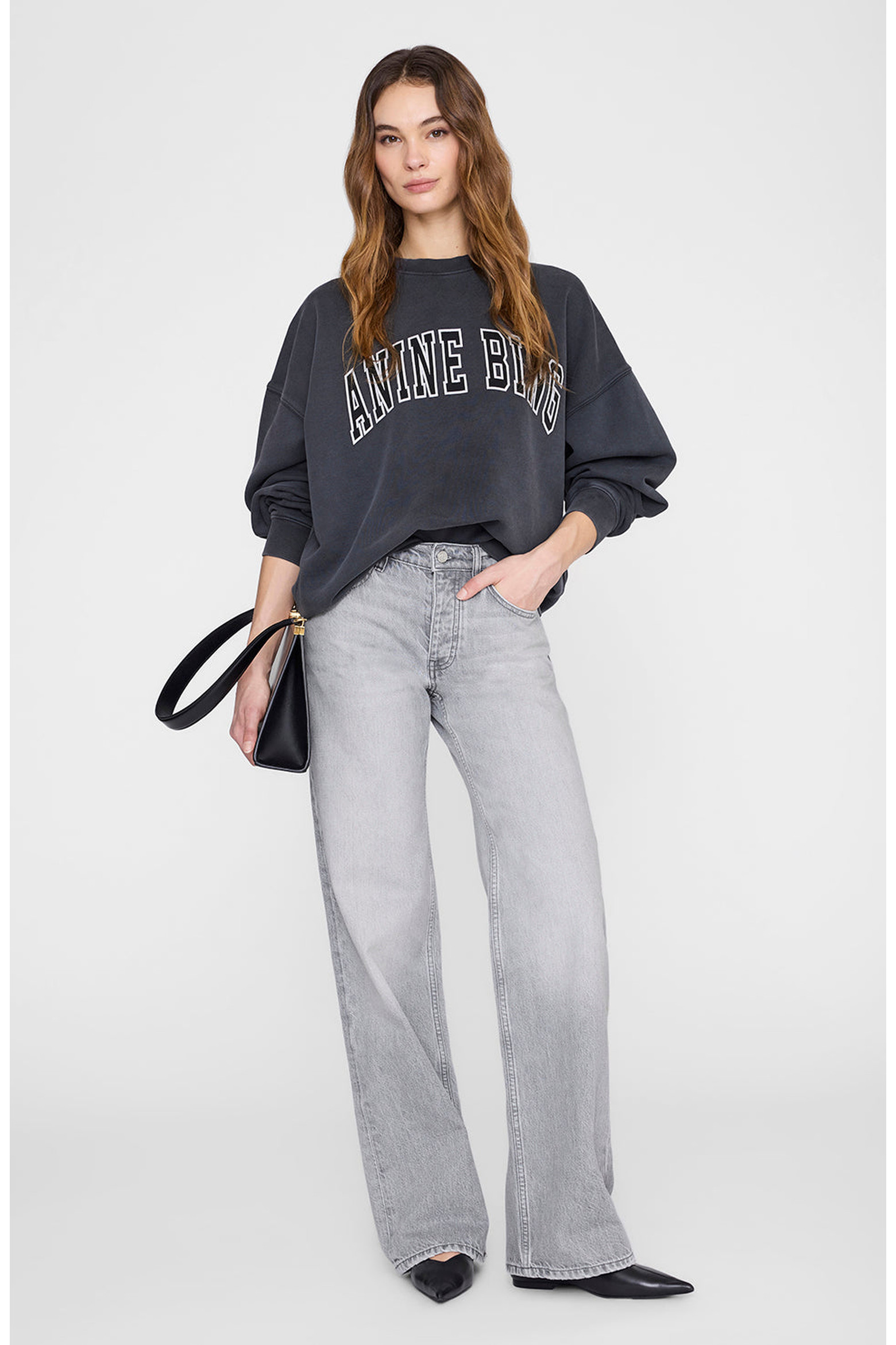 ANINE BING Miles New Classic Sweatshirt (Women) | Nordstrom | Nordstrom