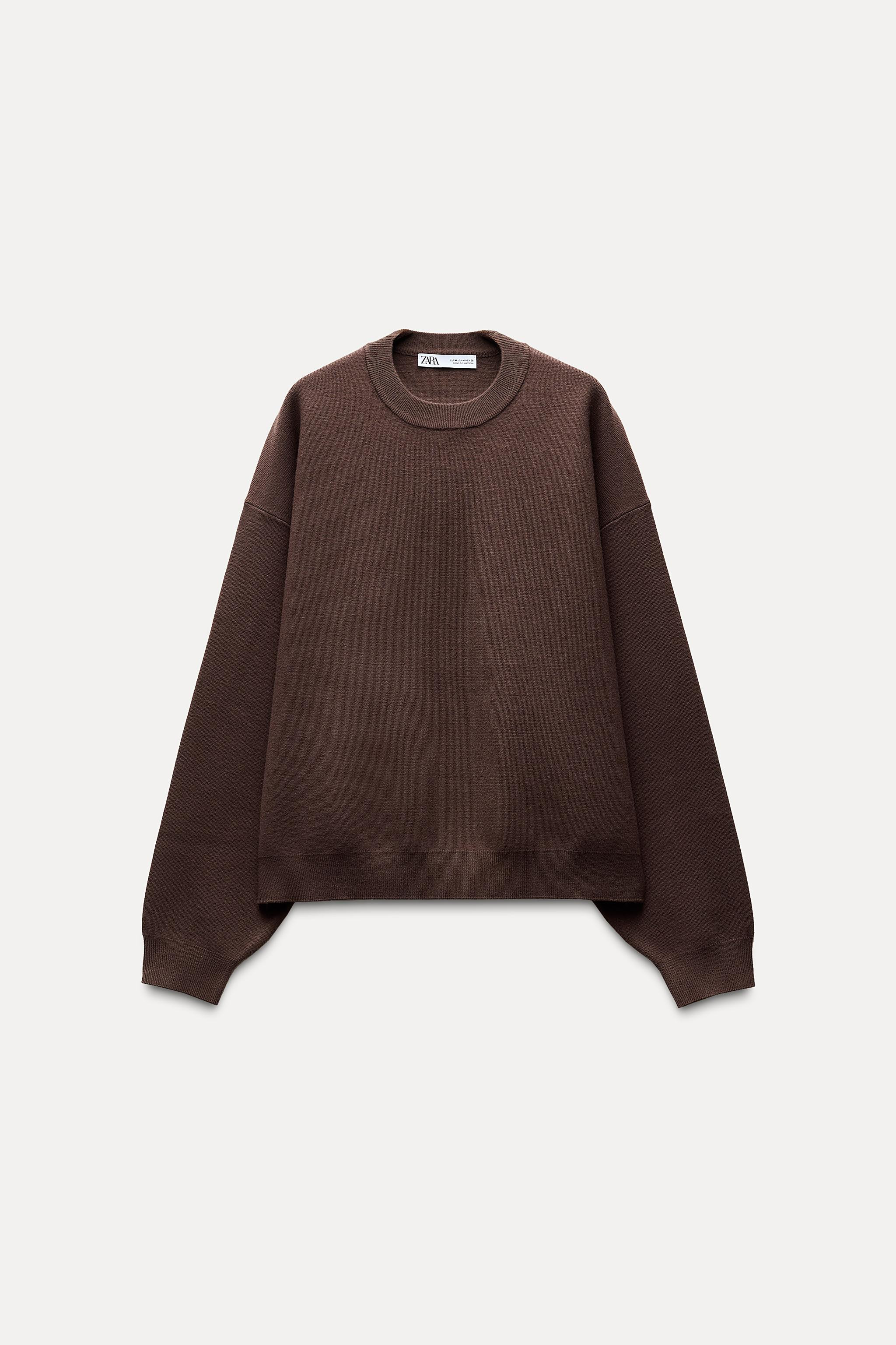 PLAIN KNIT SWEATSHIRT | Zara UK