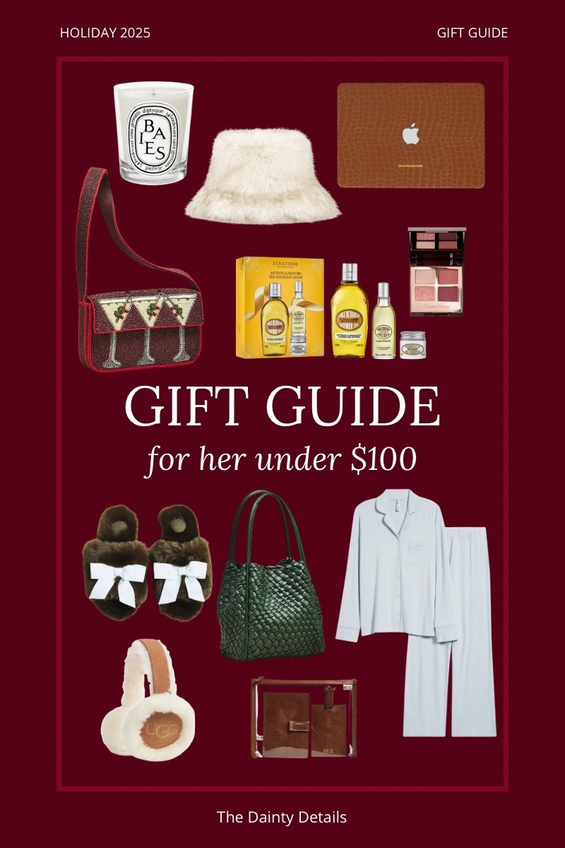 Holiday gift guide for her under $100 🎀✨
Sharing cozy, chic, and budget-friendly ideas she’ll love — from luxe candles to winter accessories, beauty sets, and more. Perfect for moms, sisters, besties, coworkers… or yourself 😉

#giftguideforher #holidaygiftguide #giftsunder100 #ltkholiday #ltkfinds #giftideasforher

#LTKGiftGuide #LTKHoliday #LTKCyberWeek
