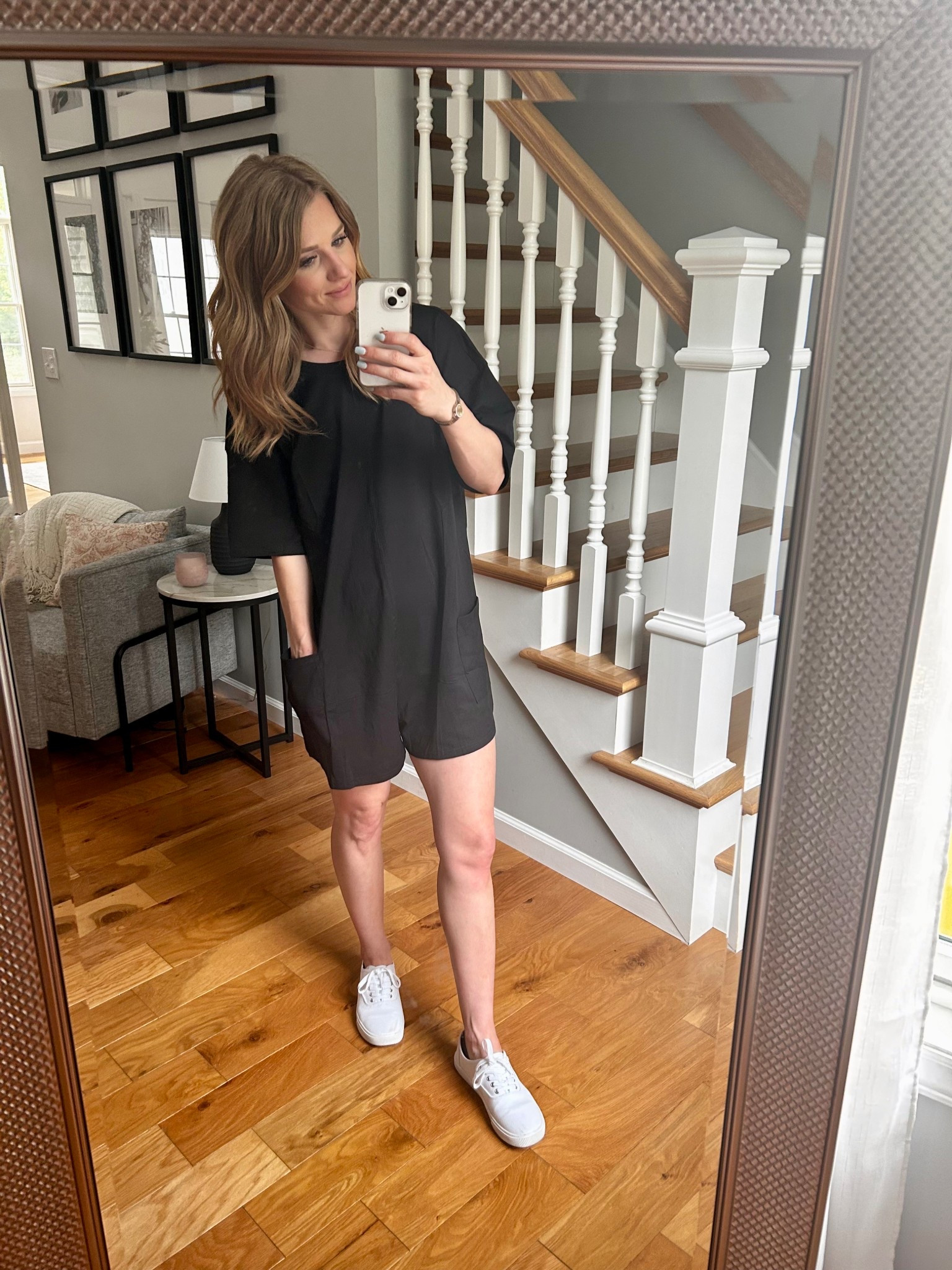 Oversized tshirt romper. Spring/Summer Outfit 