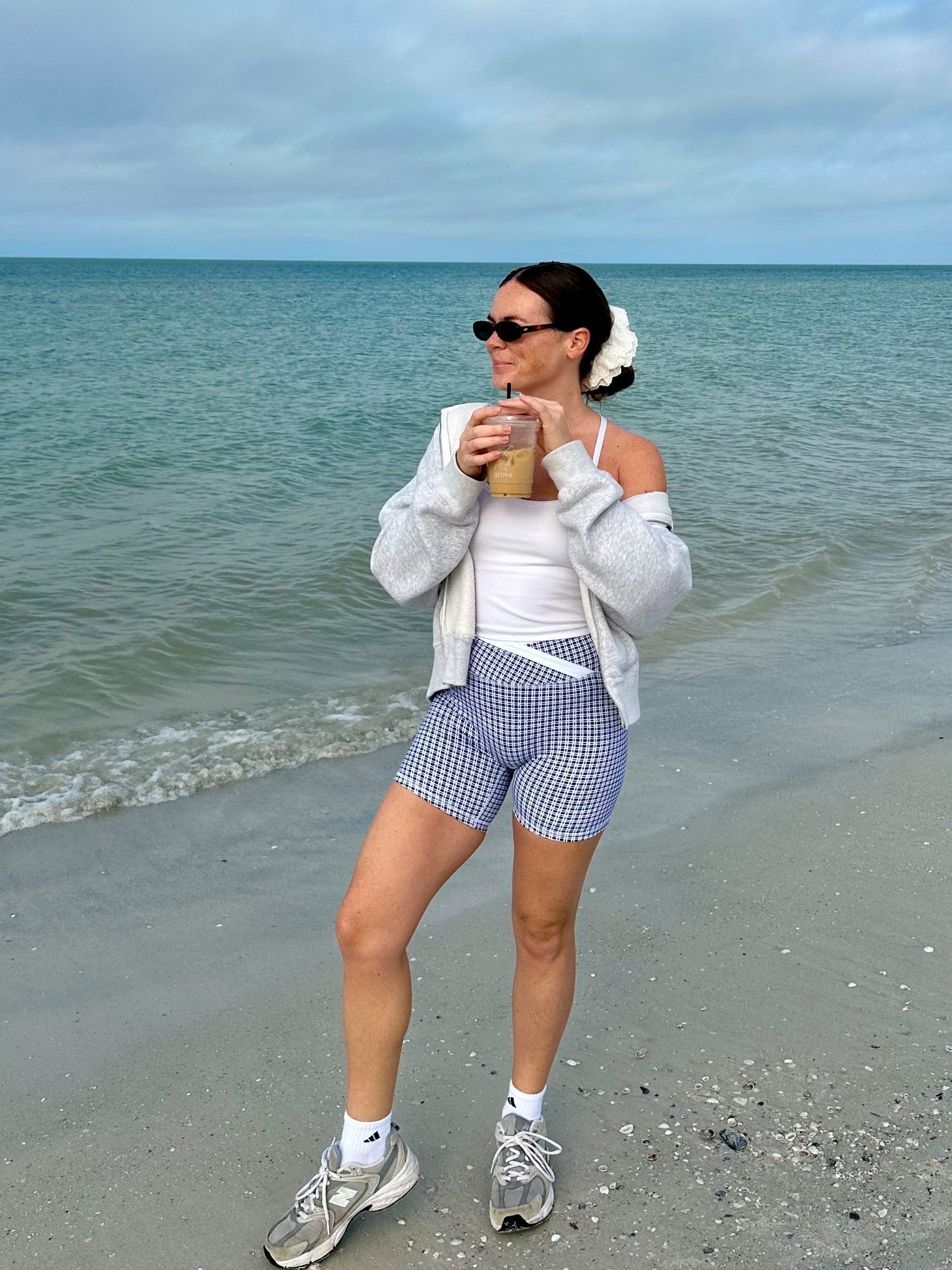 Cute comfy outfit for a morning stroll 🚶🏼‍♀️ shorts are from Astoria, linked similar #comfy #athleisure #workout #ootd 

#LTKdayinmylife #LTKfitnessgoals #LTKootd