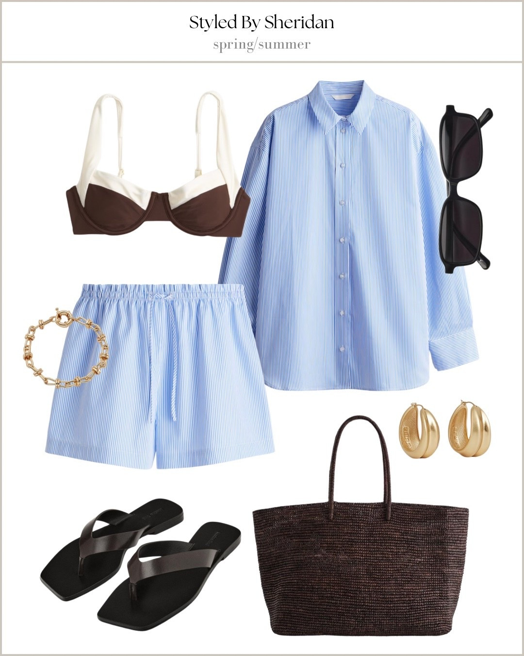 Blue & white striped shirt outfit idea ☀️

#LTKsummer #LTKstyletip #LTKswimwear