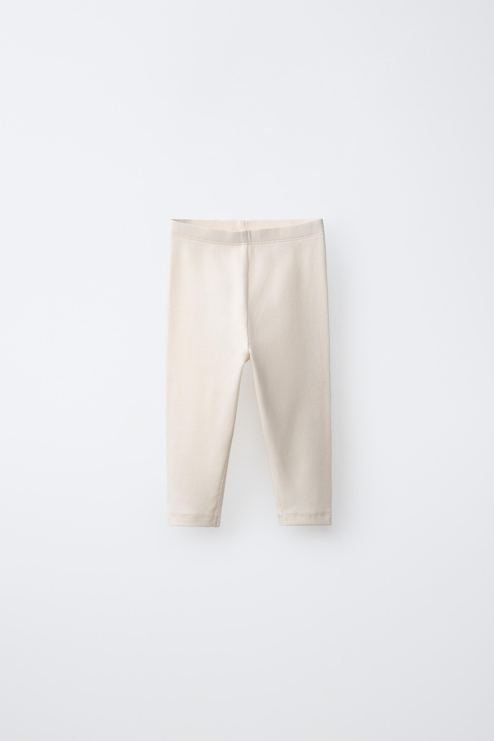 Packung mit zwei gerippten Leggings mit elastischem Bund. | Zara DE