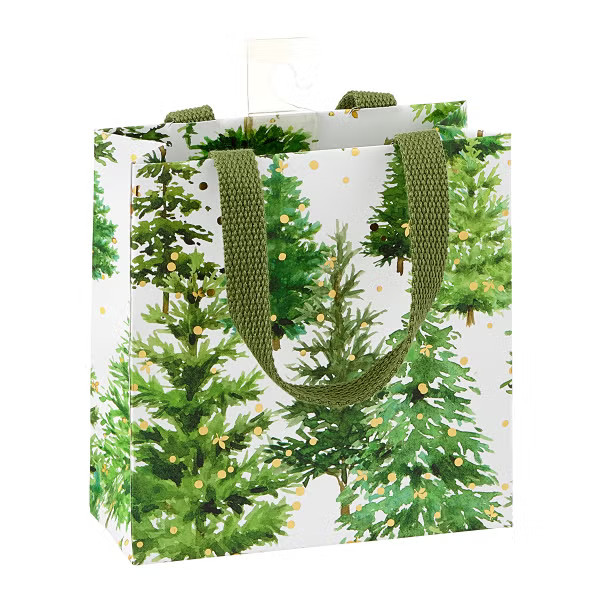 Caspari White Christmas Gift Bag | The Container Store