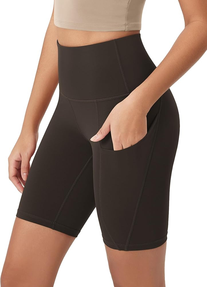 ODODOS Women's Tummy Control Biker Shorts 2.0 with Pockets High Waist Athletic Workout Yoga Short... | Amazon (US)