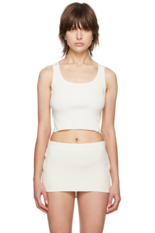 SSENSE Exclusive White Tank Top & Miniskirt Set | SSENSE