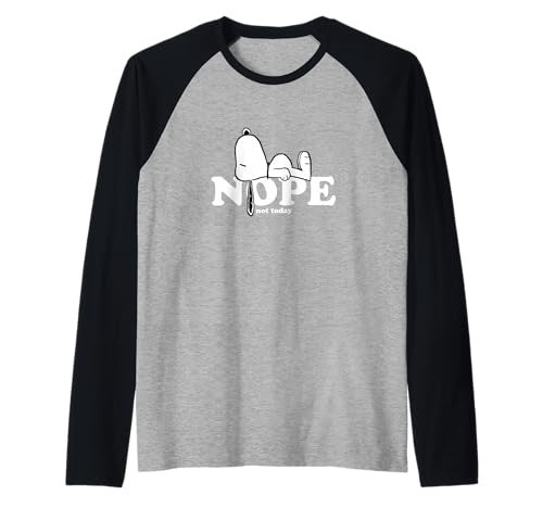 Snoopy Nope Raglan Baseball Tee | Amazon (US)