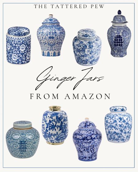 If you’ve been following me for a while, you might know that I love to decorate with ginger jars. These Amazon finds are just too good not to share!

Blue and white decor, porcelain ginger jars, blue and white ginger jars, home decor from Amazon  

#LTKhome #LTKFind #LTKunder100