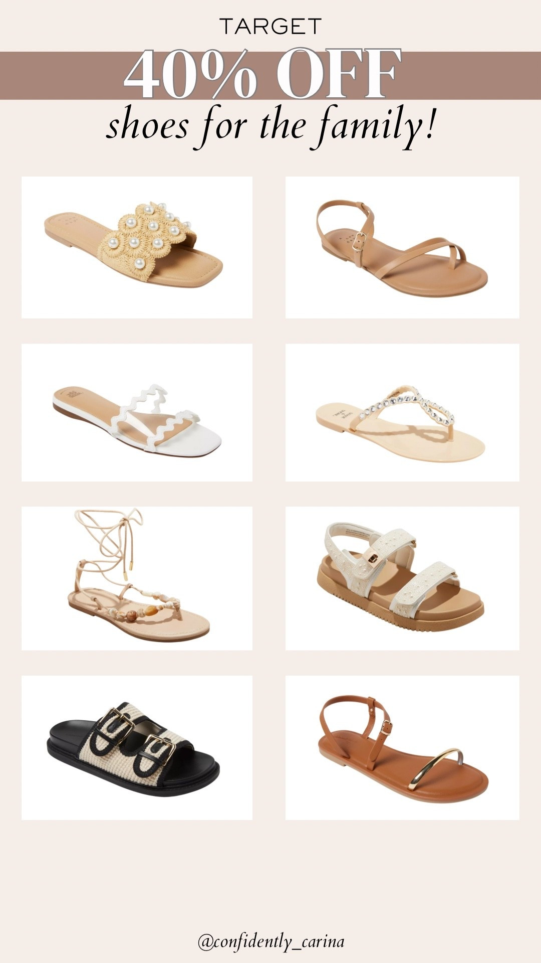 Today’s Target Circle Week Daily Deal is shoes for the fam!! SUCH a good deal! 

Baby shoes, toddler shoes, women’s shoes, women’s sandals, summer shoes, sneakers, shoes for the family 

#LTKSaleAlert #LTKShoeCrush #LTKFindsUnder50