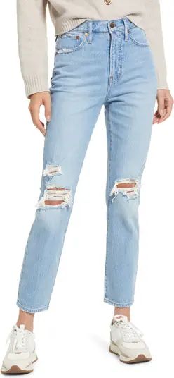 Madewell The Perfect Vintage Destructed Jeans | Nordstrom | Nordstrom