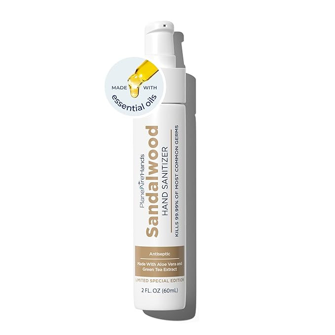 Sandalwood Lotion Hand Sanitizer | Travel Essential | TSA-Approved | Moisturizing Hand Lotion | M... | Amazon (US)