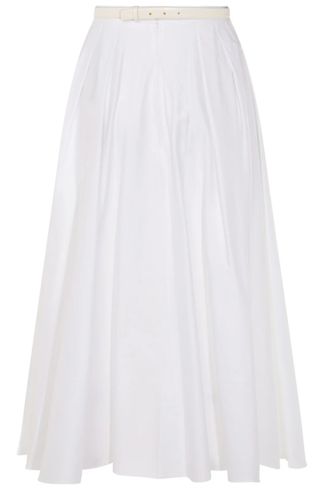 Elisabetta Franchi Belted Bow Detailed Satin Skirt | Cettire Global