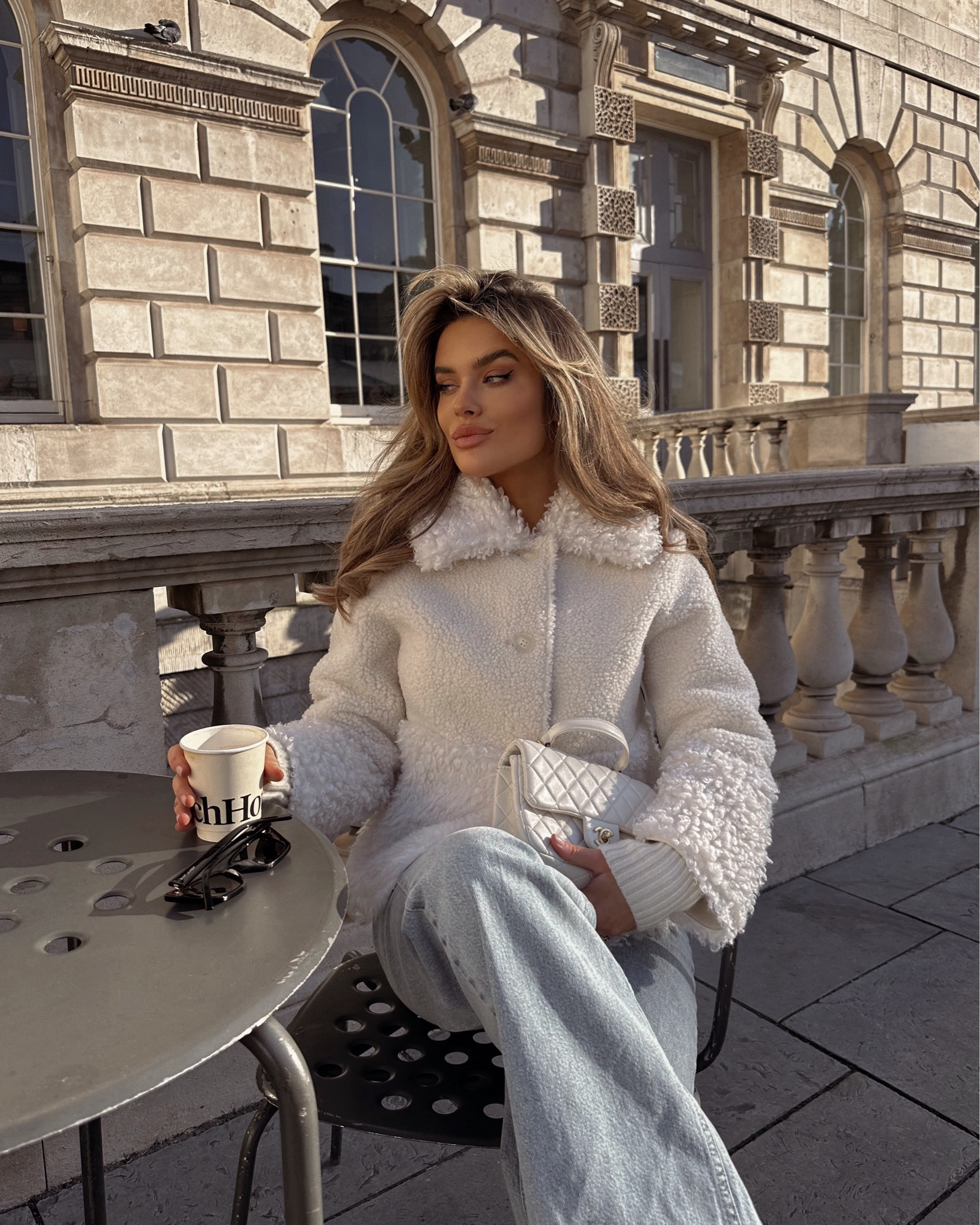 Cosy fluffy coat 

#LTKSeasonal #LTKeurope #LTKstyletip