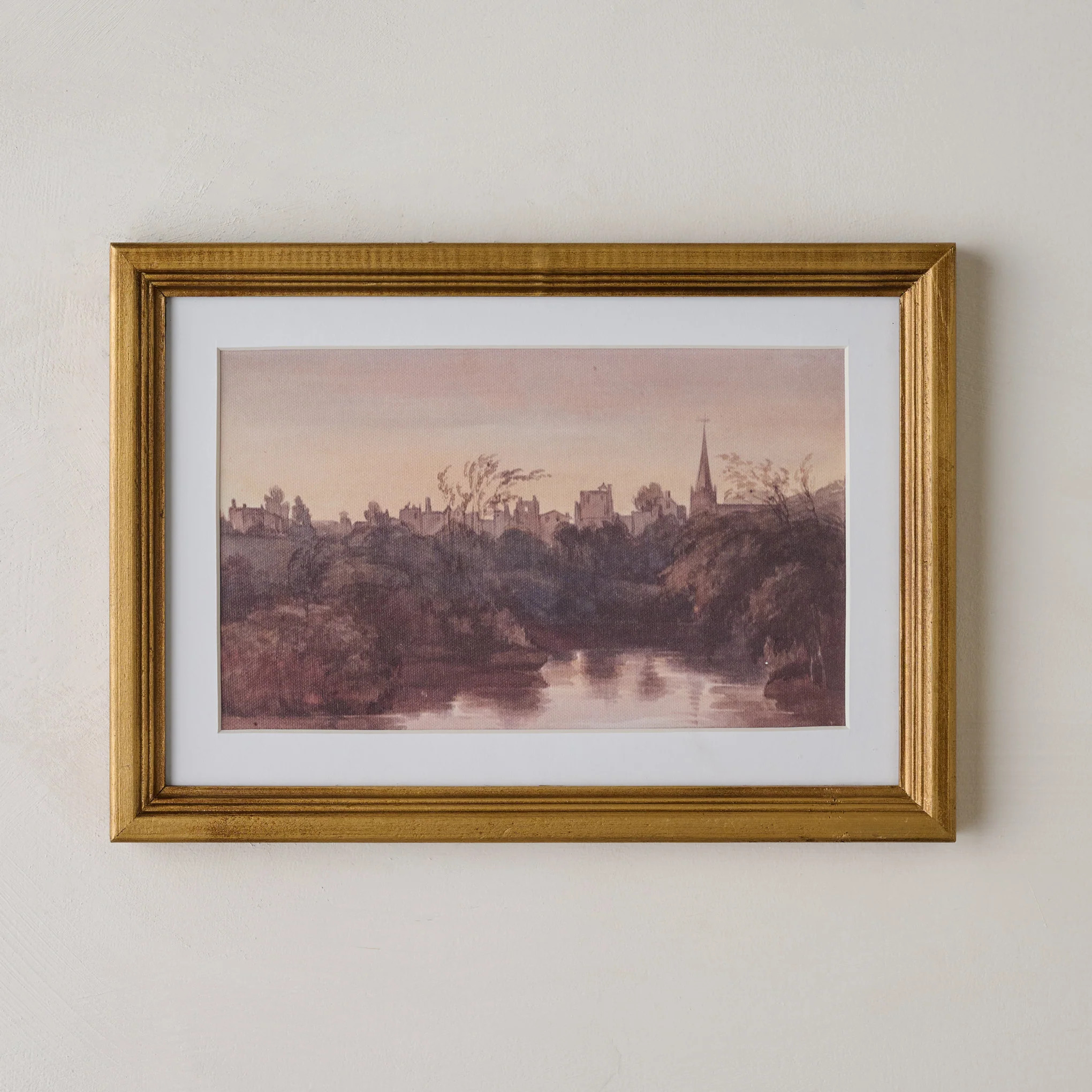 Steeple On the Water Framed Print | Magnolia