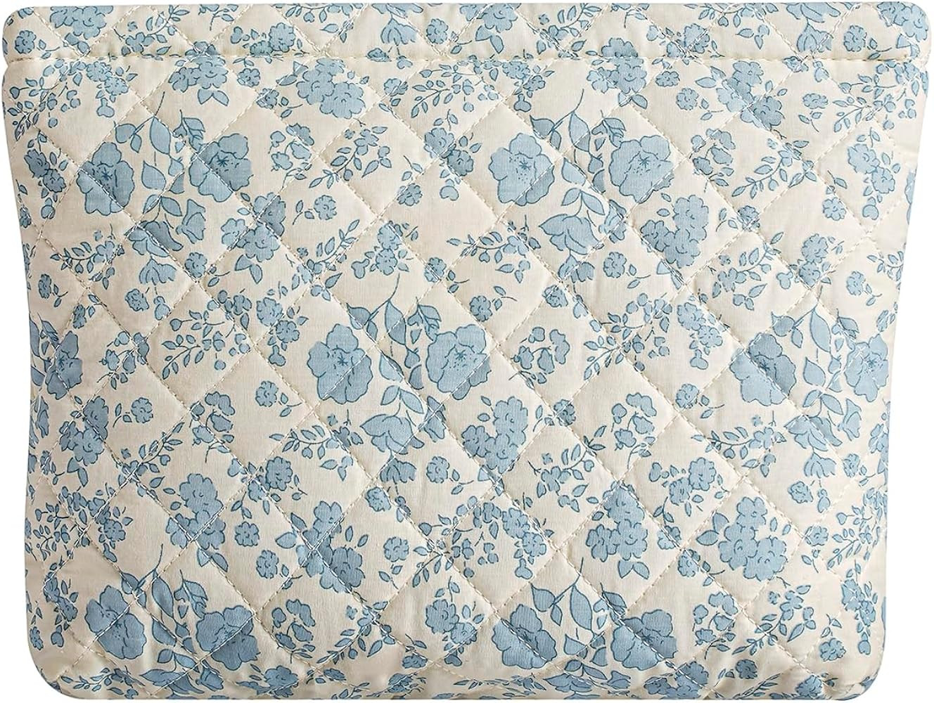 uekeboag Quilted Floral Cotton Makeup Pouch,Coquette Quilted Cosmetic Bag for Women and Girls, Ae... | Amazon (US)