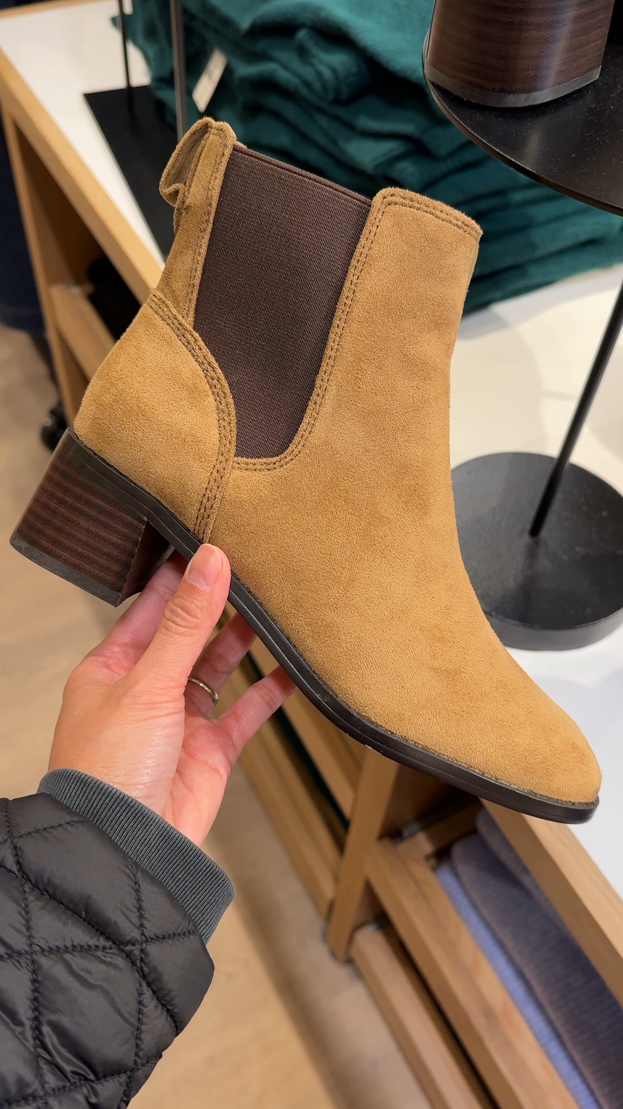 Nice looking brown booties. Suede booties look. These booties look more expensive than they are. I like the heel. Will look good with jeans  

#LTKShoeCrush #LTKOver40 #LTKSaleAlert