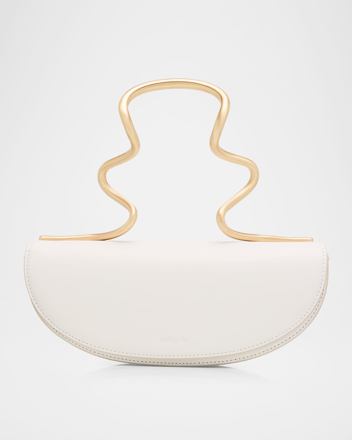 Ilaria Leather Architectural Top-Handle Bag | Neiman Marcus